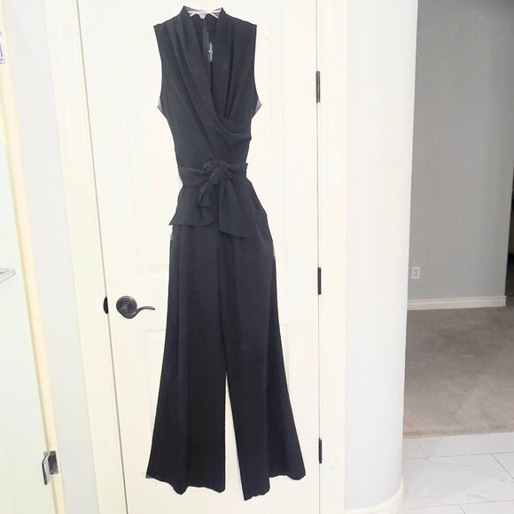 Marciano by Guess Black Sleeveless Jumpsuit - Size 4 - Picture 2 of 9